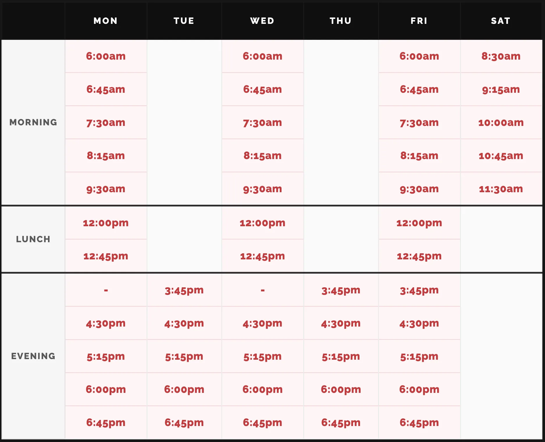 timetable timetable
